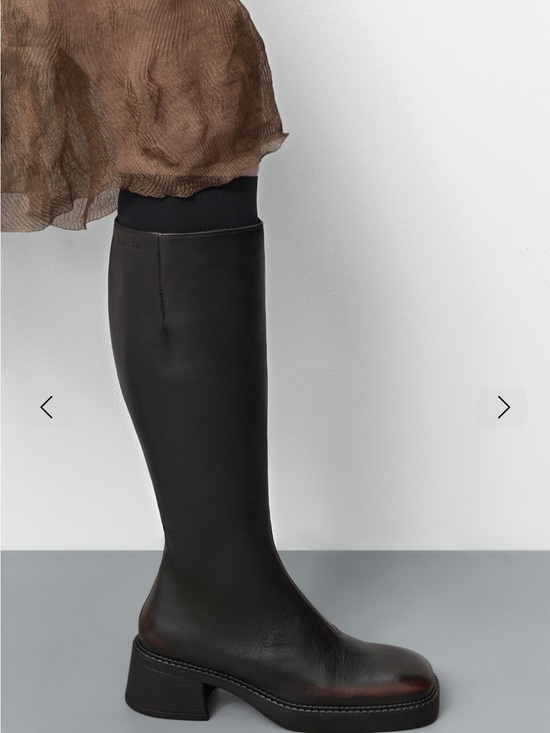 Miista Shoes - NIB Miista Yumi Boots in Brown Brush Off Leather